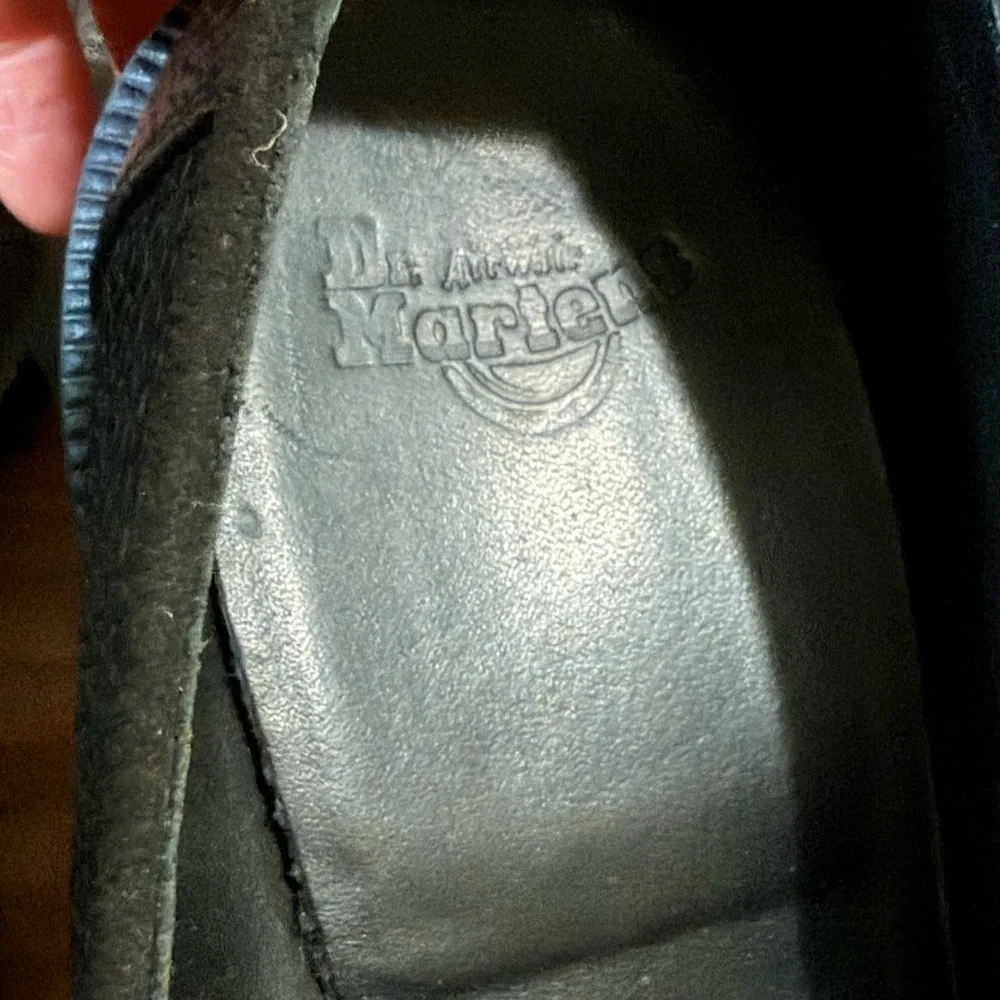 Rare Dr. Martens Favilla Pebbled Leather Tassel Loafers - Black Size 8